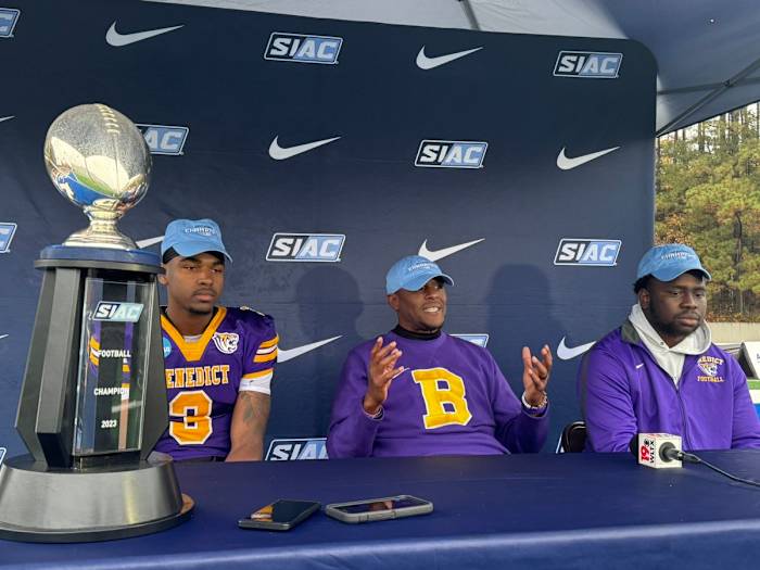 Benedict College, 2023 SIAC Football Champions; Credit: Angela, Benedict Athletics